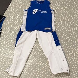Jordan Royal Blue and White Sports Set